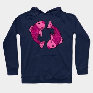 pretty pink fish Hoodie